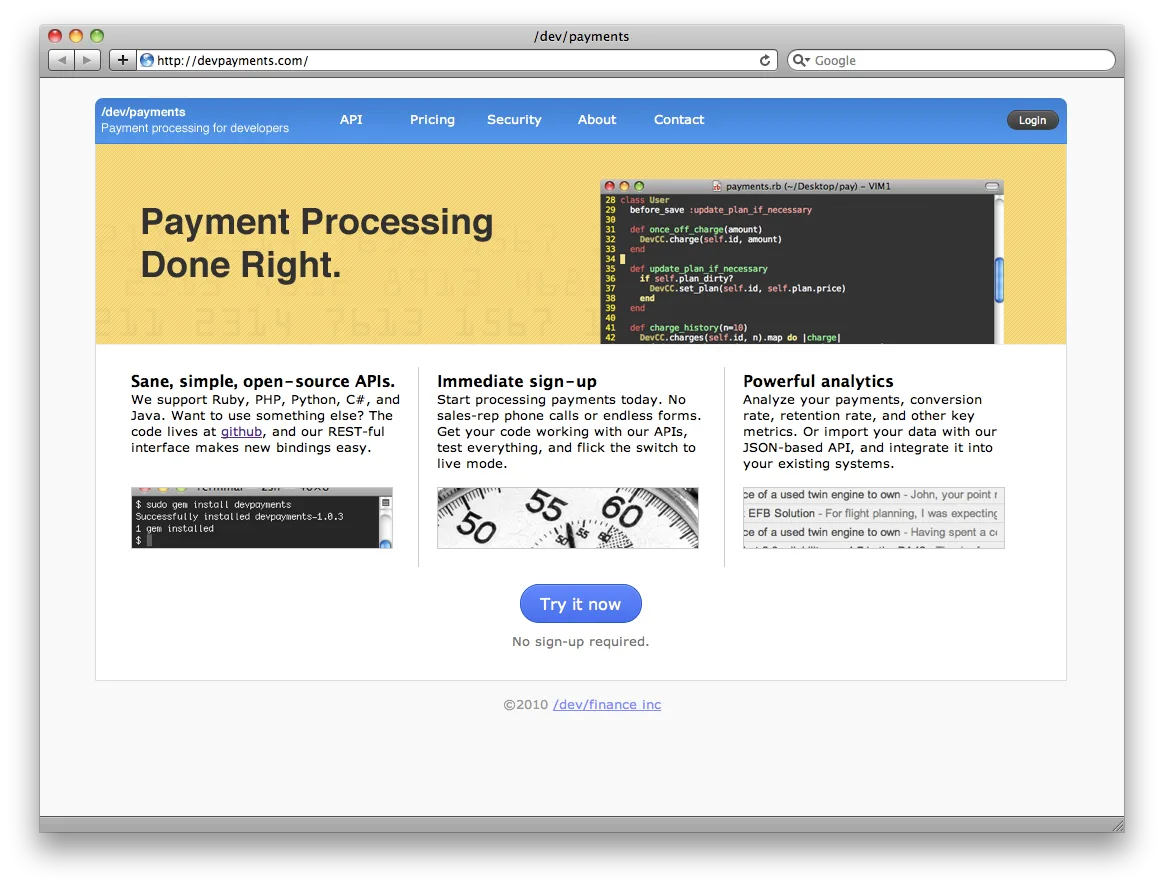 Stripe's clean flat design with simple shapes and clear typography