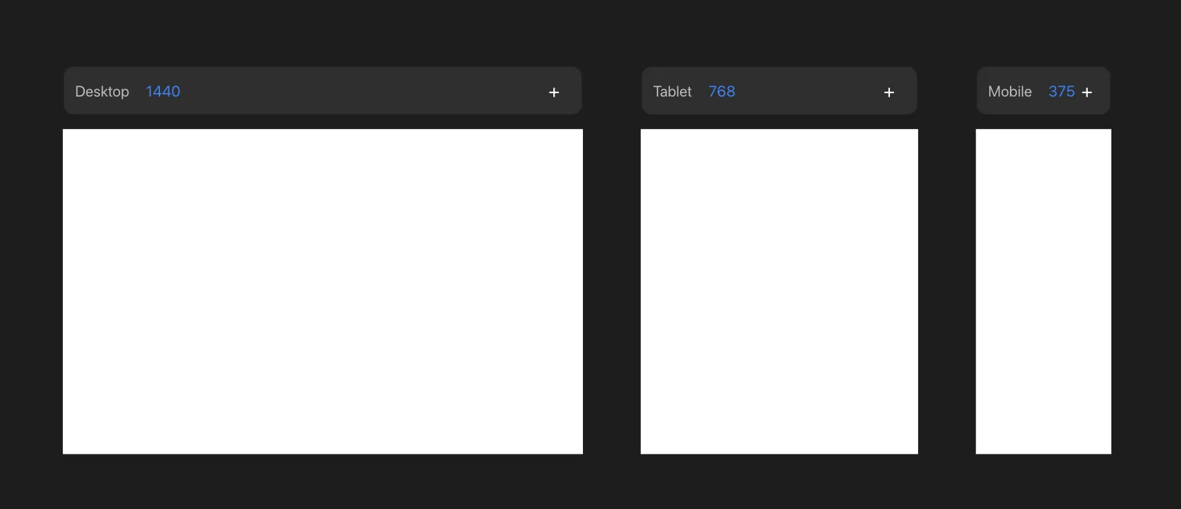 Viewports sitting side by side on the canvas